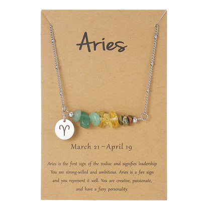 12 Zodiac Pendant Necklace