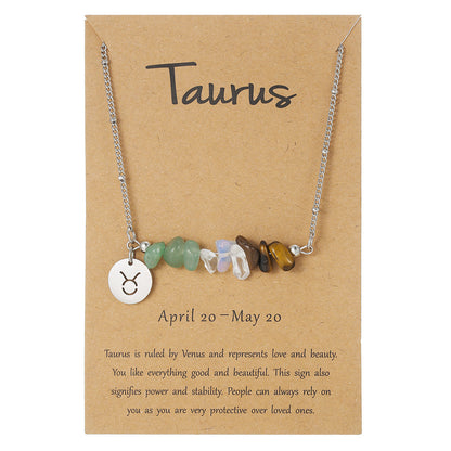 12 Zodiac Pendant Necklace