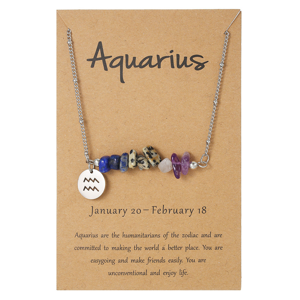 12 Zodiac Pendant Necklace
