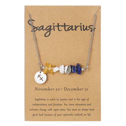 12 Zodiac Pendant Necklace