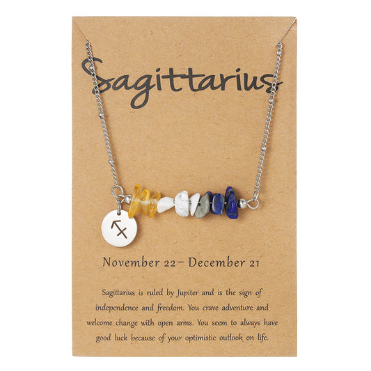 12 Zodiac Pendant Necklace