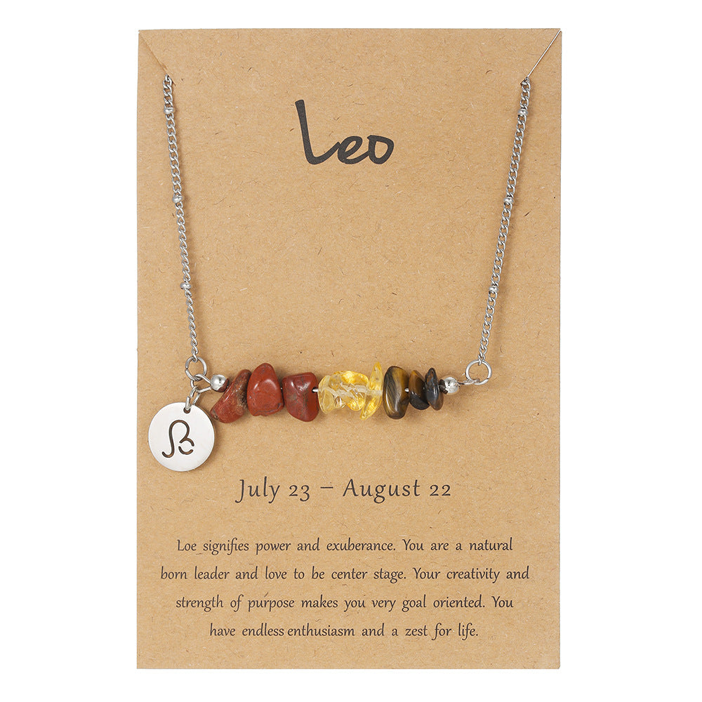 12 Zodiac Pendant Necklace