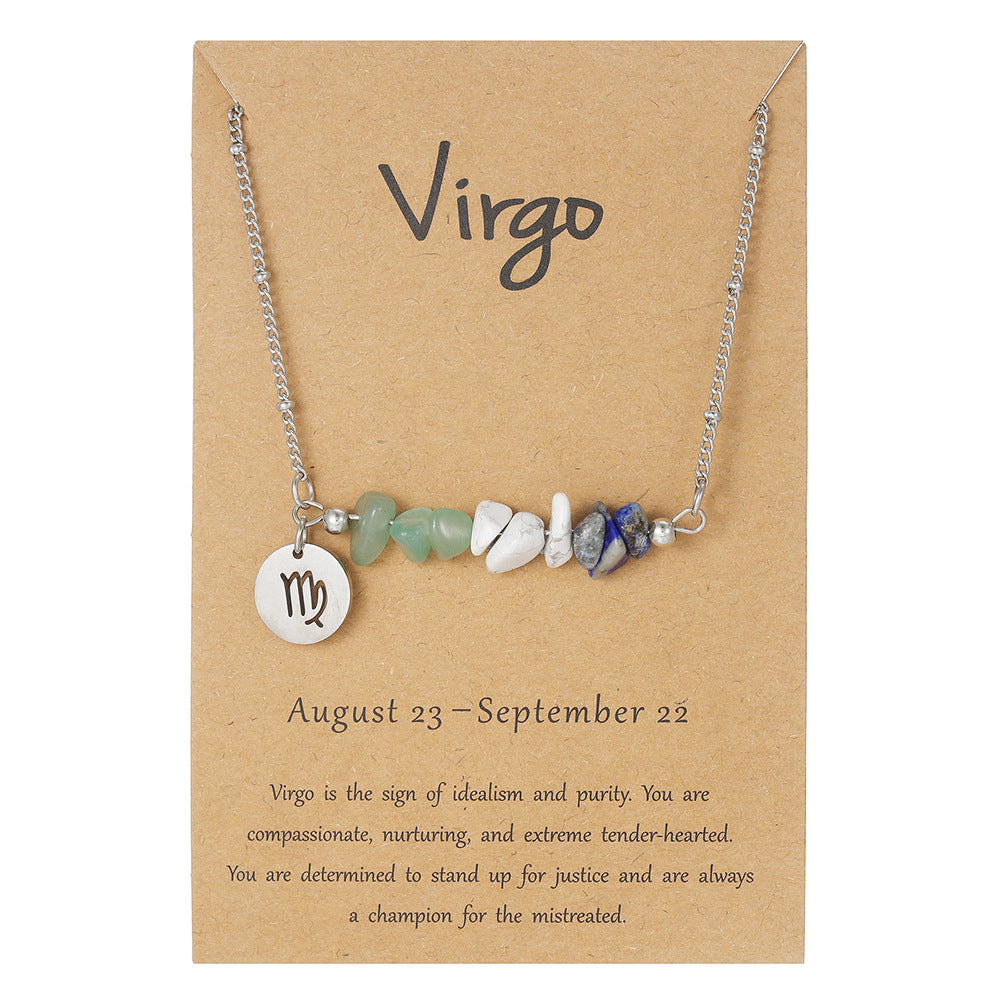 12 Zodiac Pendant Necklace
