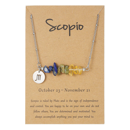 12 Zodiac Pendant Necklace