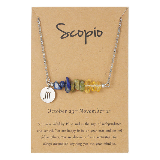 12 Zodiac Pendant Necklace