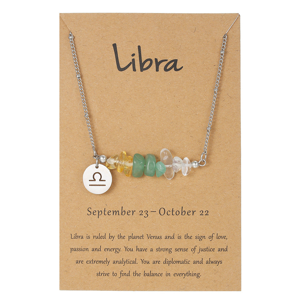 12 Zodiac Pendant Necklace