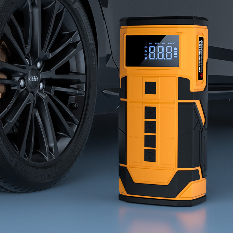 12V Car Emergency Jump Starter with Air Compressor and Power Bank