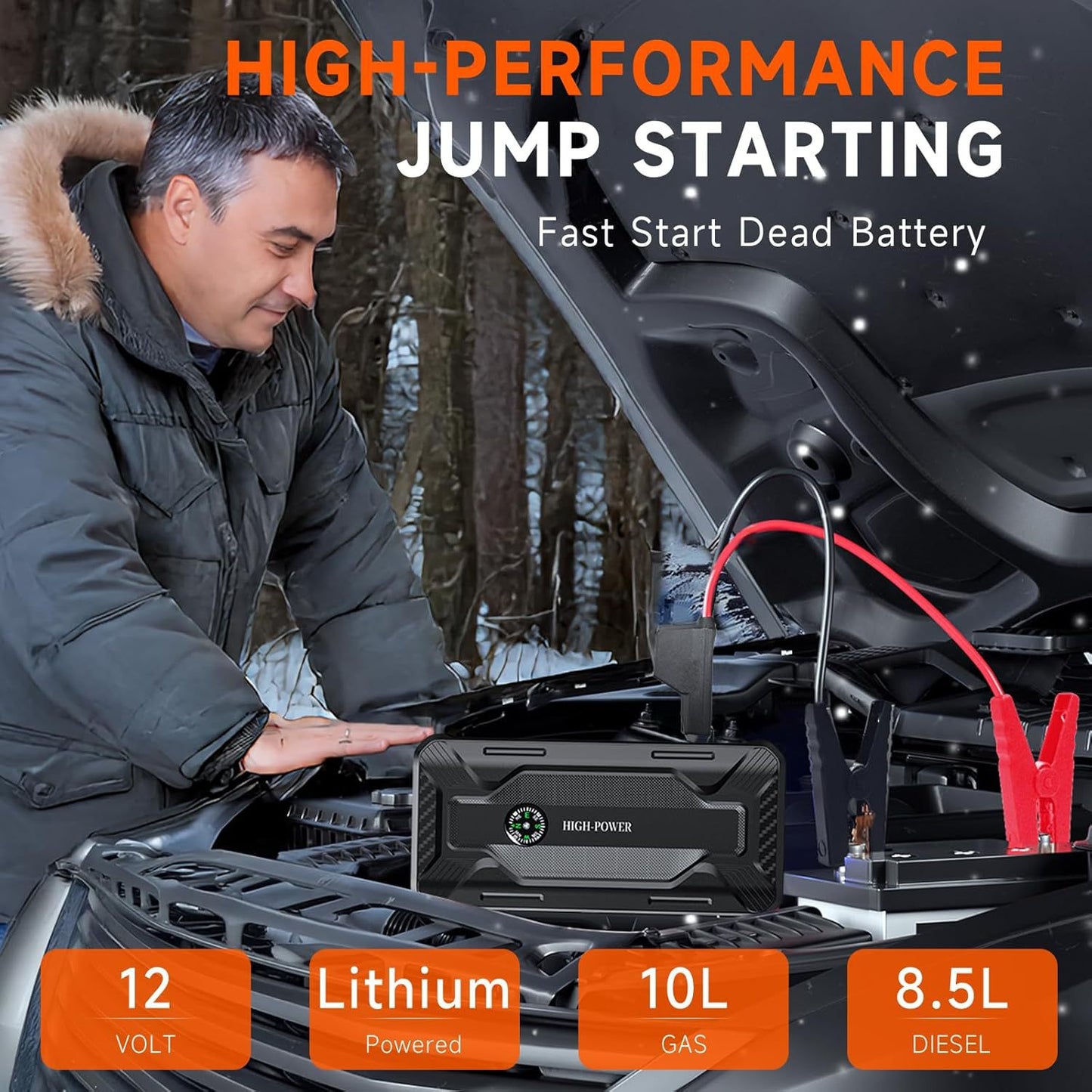 12V Car Emergency Starting Power Supply