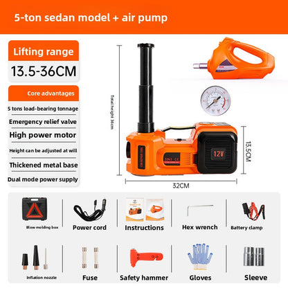 12V Electric Hydraulic Car Jack with Air Pump