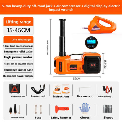 12V Electric Hydraulic Car Jack with Air Pump