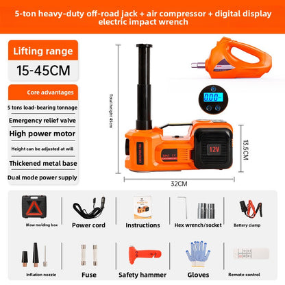 12V Electric Hydraulic Car Jack with Air Pump