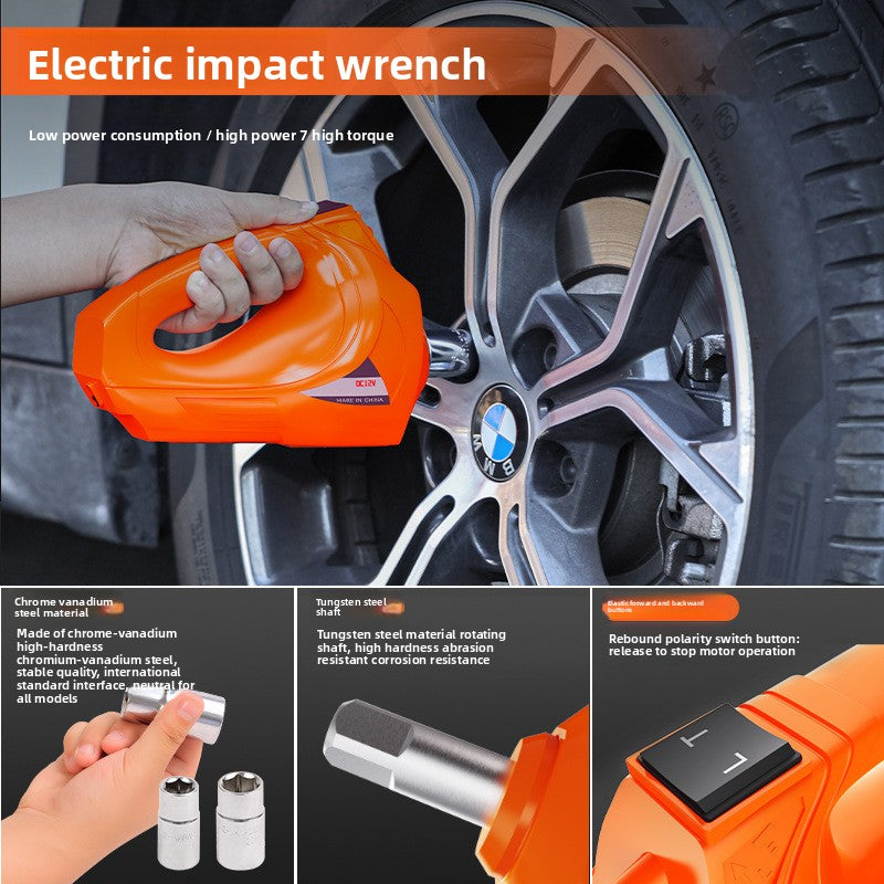 12V Electric Hydraulic Jack with Wrench and Air Pump for Cars