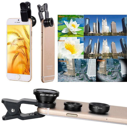 12x Telephoto Lens Kit for Smartphones with Wide-Angle Macro Fisheye