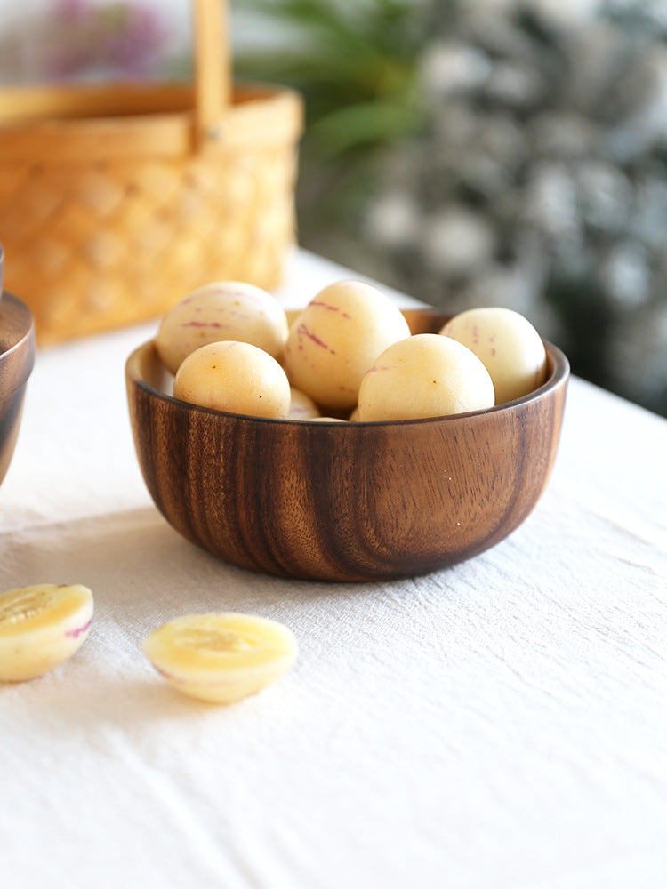 Buy Handmade Wooden Bowl Set | Japanese Style Heat-Resistant Kitchen