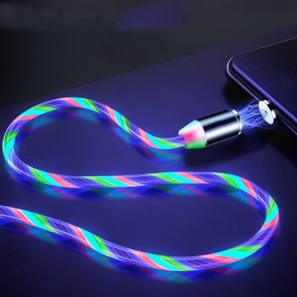 Buy Magnetic Streamer Flowing Light Data Cable for iPhone Type-C