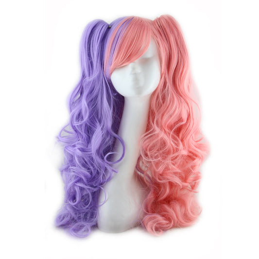 Colorful Long Curly Wigs - Vibrant Shades & Natural Look