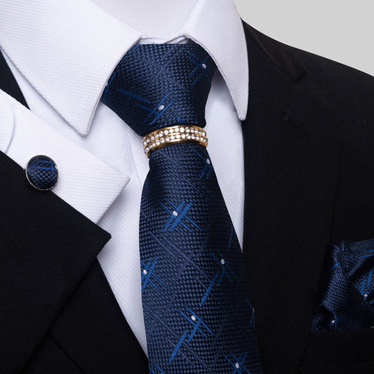 Multi Colored Striped Floral Mens Tie for Formal Party Wear