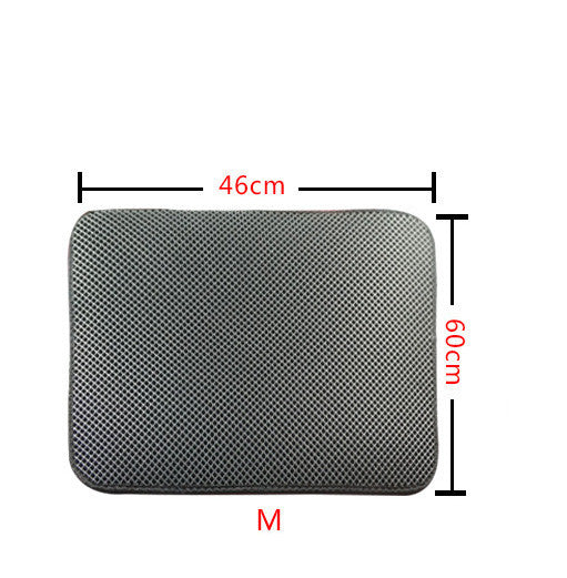 Buy Double Layer Cat Litter Mat With Honeycomb Trapping Design