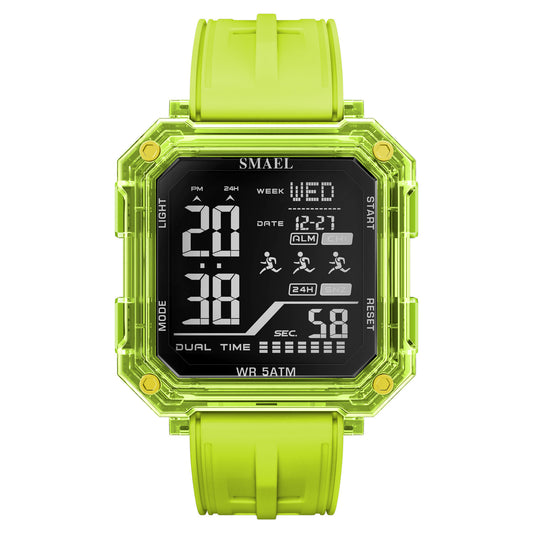Casual Fashionable Stopwatch Alarm Sports Watch for Students