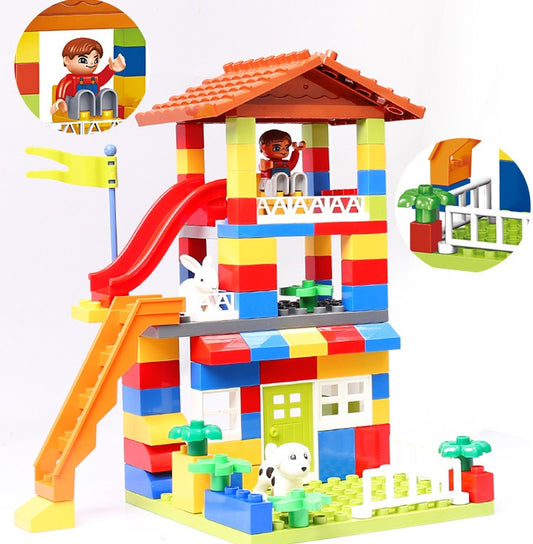 Kids Puzzle Building Blocks Assembly –  3D Construction Toy for Learning & Fun Play