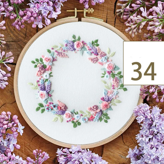 Handmade DIY Embroidery Kit Complete Craft Set for Beginners