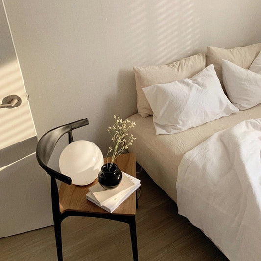 Fashionable Simple Hit Pigment Color Bed Sheet for Bedroom