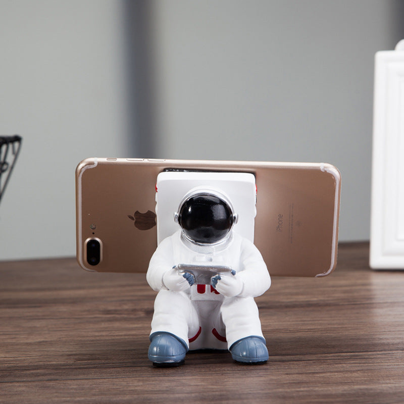 Simple Astronaut Mobile Phone Stand Cute Spaceman Holder