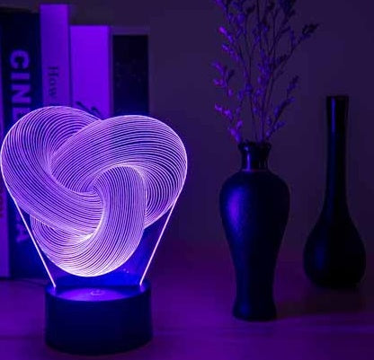 Buy Twist Abstract LED 3D Night Light Acrylic Mood Lamp for Baby