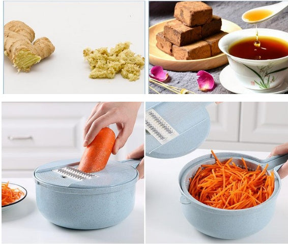 Buy 8 In 1 Mandoline Vegetable Slicer with Peeler & Grater Pro