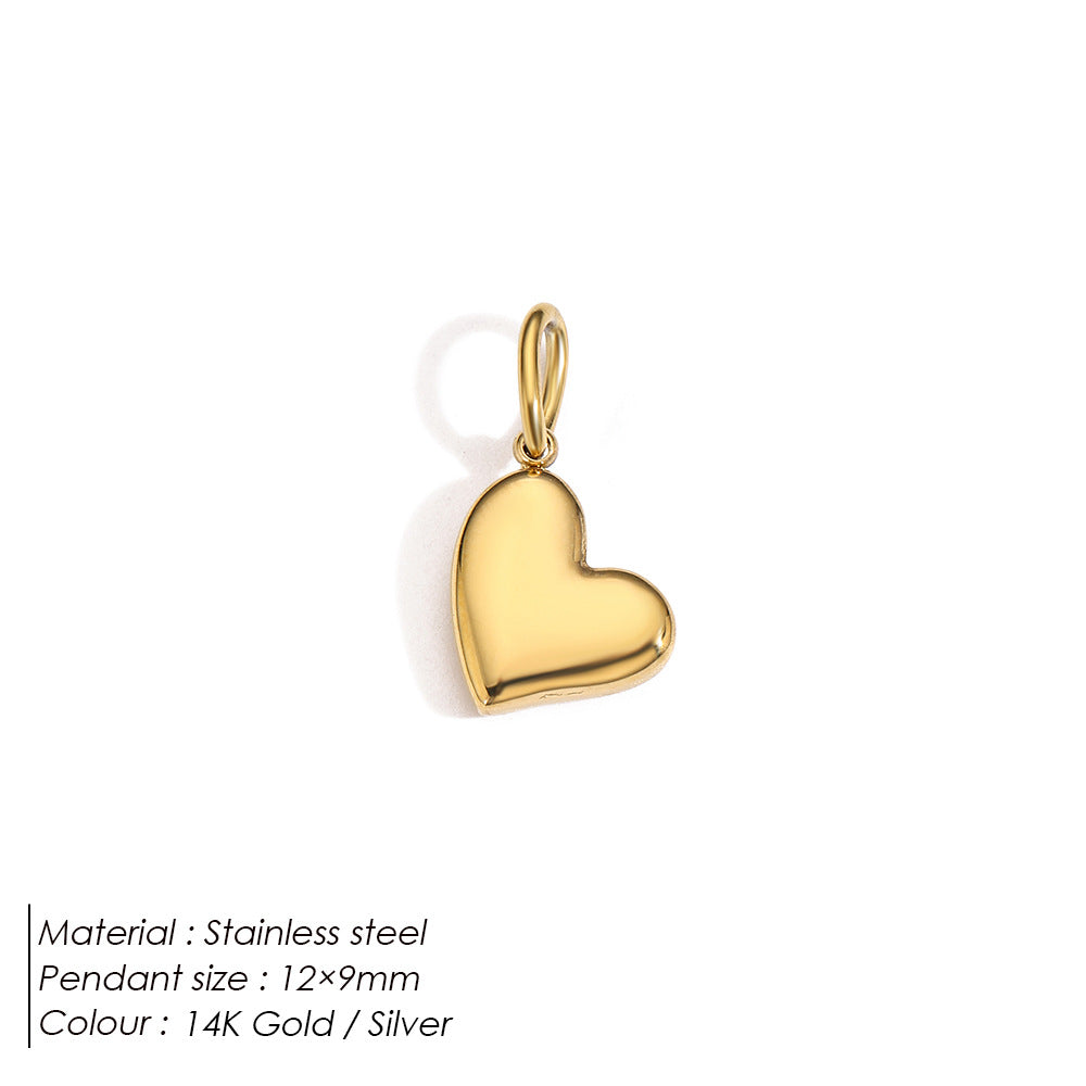 Stainless Steel Necklace Ring Earrings Set with Diamonds
