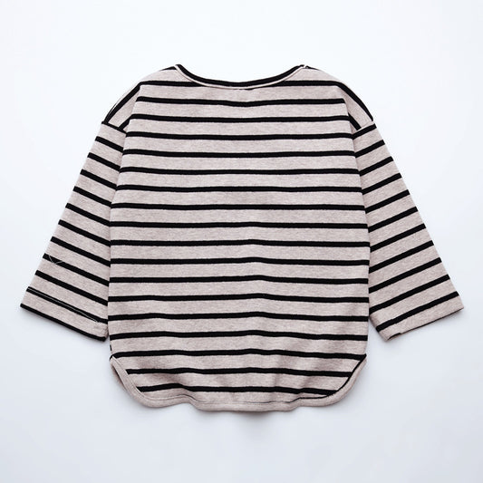 Buy Striped Print Girls T-Shirt – Cotton Long Sleeve Kids Clothes
