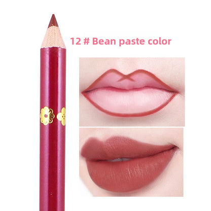 13-color lip liner hook line non-stick cup