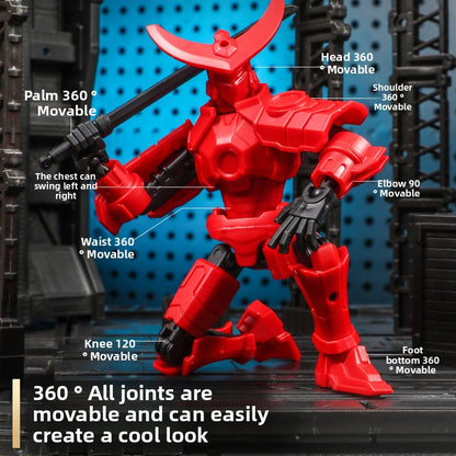13 Joints Movable 3D Printed Robot Toy