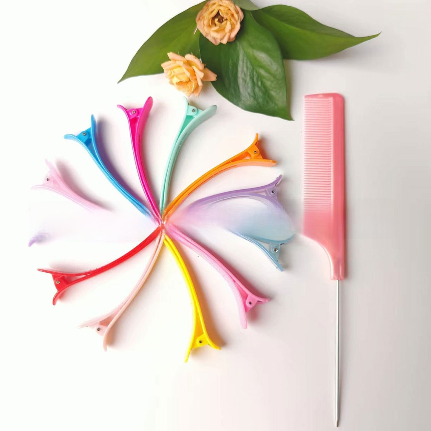 13-piece comb and clip set