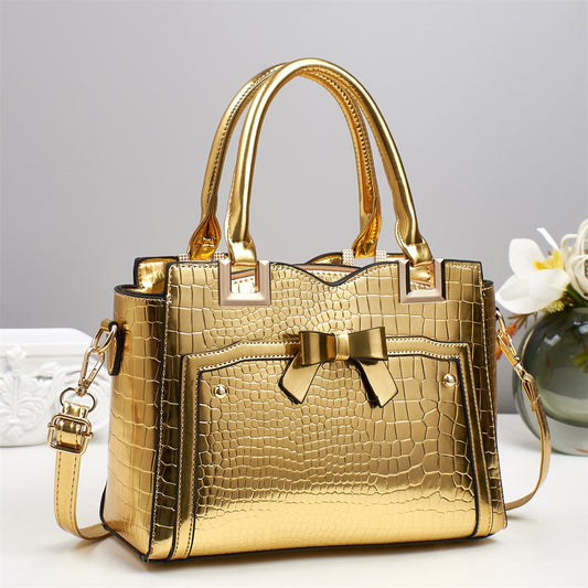 Women's Sleek Tote and Clutch Set with Spacious Capacity