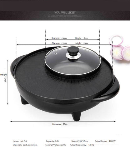 Buy First Electric Hot Pot 1400W Korean Shabu Shabu Cooker