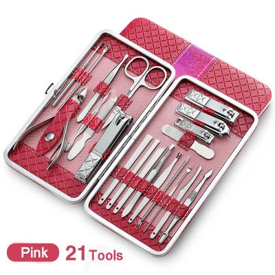 Nail Manicure Tool Kit Combo Set Perfect for Home and Salon