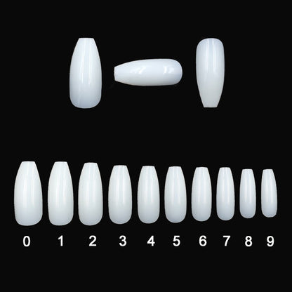 Buy Transparent Natural Fake Nails – 500-Piece Full Nail Set