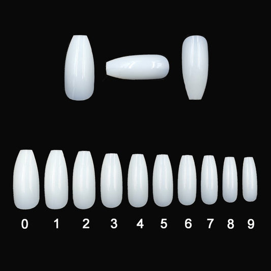 Buy Transparent Natural Fake Nails – 500-Piece Full Nail Set