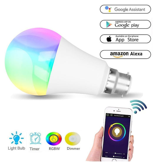Buy E27 B22 RGB Smart LED Bulb with Music & App Control