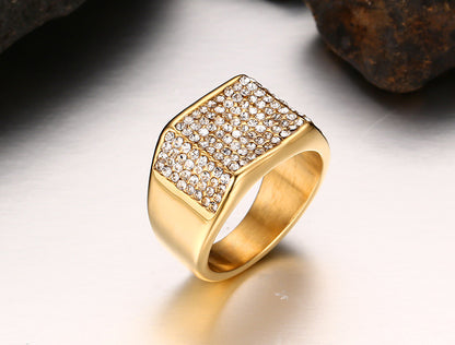 Buy Men’s Titanium Steel Diamond Ring Online Today