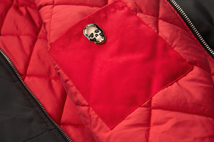 Patchwork Thick Hooded Parka Comfortable & Fashionable Jacket