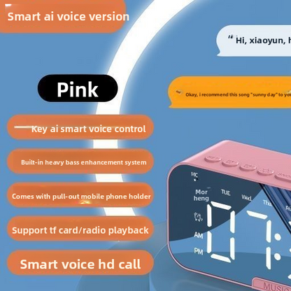 Smart Bluetooth Audio Alarm Clock with Modern Features