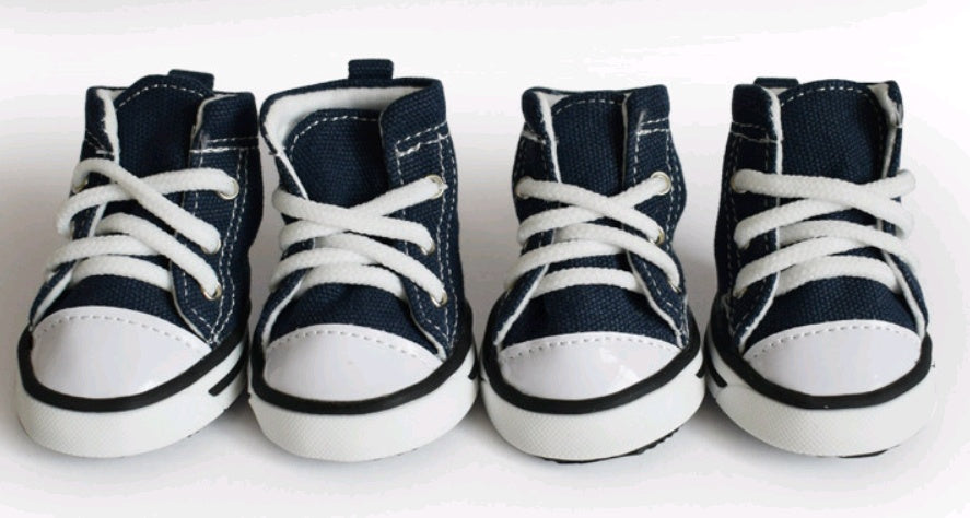 Pet Denim Canvas Dog Shoes – Waterproof & Non-slip Sports Shoes