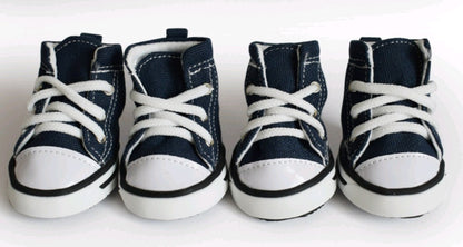 Pet Denim Canvas Dog Shoes – Waterproof & Non-slip Sports Shoes