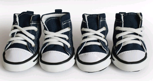 Pet Denim Canvas Dog Shoes – Waterproof & Non-slip Sports Shoes