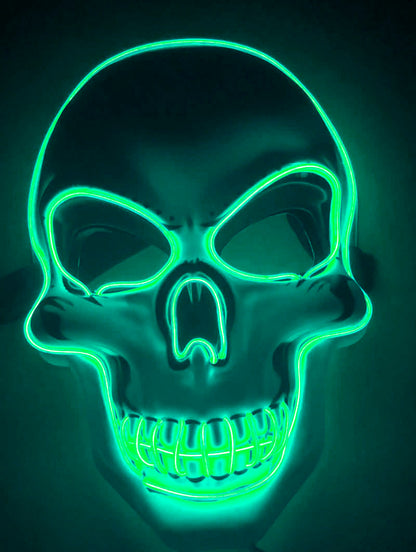 Buy Halloween Skeleton Mask LED Glow Scary Costume Party Wear