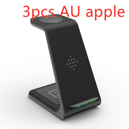 3 in 1 Fast Charging Station Wireless Charger Phone Stand