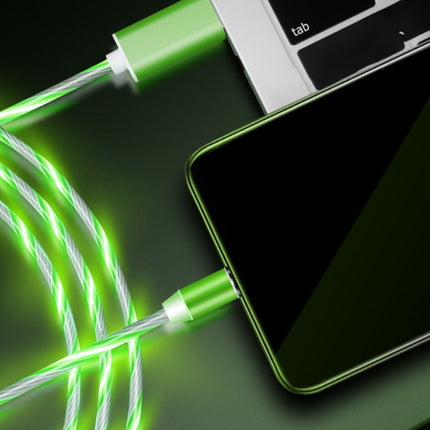 Buy Magnetic Streamer Flowing Light Data Cable for iPhone Type-C