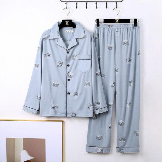 Buy Men’s Minimalist Long Sleeve Pajamas Sleepwear Set